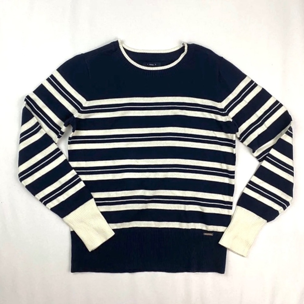 Nautica stripe blue white Sweater size S